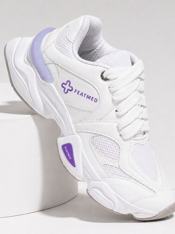 Tênis FEATMED Performance Branco/Lilás